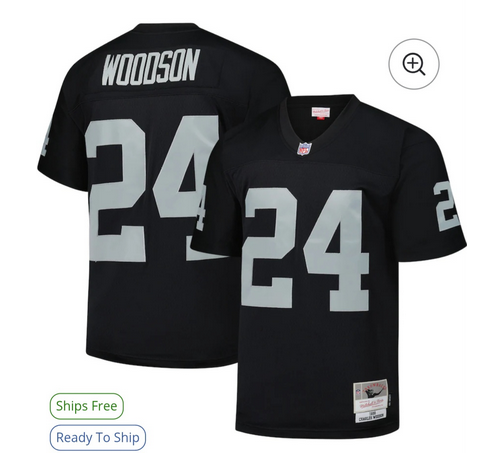 Men Oakland Raiders #24 Woodson black 2025 NFL jersey->oakland raiders->NFL Jersey